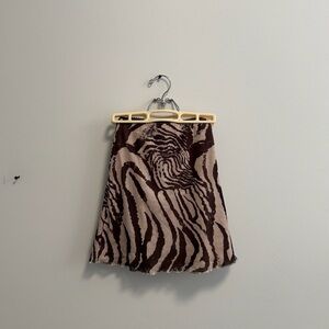Princess Polly Brown Zebra Mini Skirt